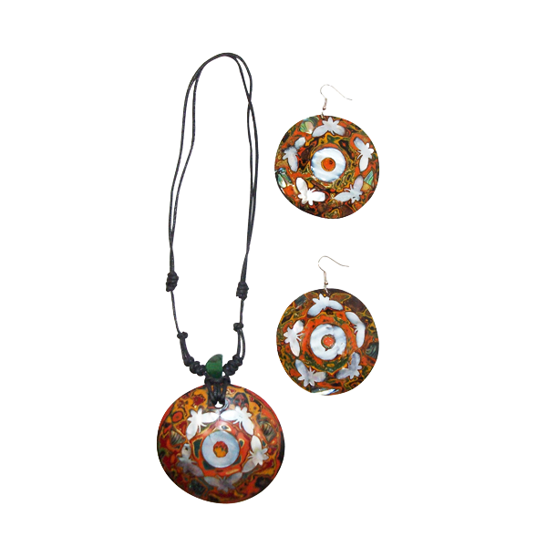 Coconut shell necklaces